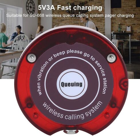 Hilitand Single Restaurant Pager Charger ، قائمة انتظار محول Pager System ، 5V3A SU668 CARTERSATES CARCHERS CHURCH CHURCH CLINIC TRACK (US) in Kuwait