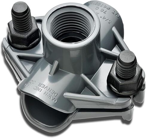 Dawn Industries 75C ، 3/4 "Saddle Tee X 1/2˝ FPT ، Kwikseal Plastic Saddles Poly ، Made in USA (1pc) in Kuwait