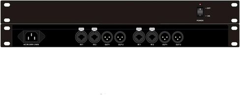 Professional Feedback Suppressor, KTV Microphone Frequency Shifter, Anti-Howling Audio Processor, Support XLR and 6.35 Interface, for Performance Stage, No Debugging Required in Saudi Arabia
