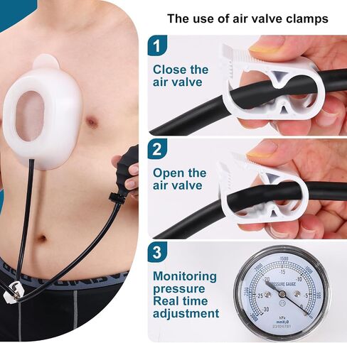 Pectus Excavatum Orthosis Brace, Pectus Excavatum Vacuum Bell, Sternal Depression Support, Thoracic Depression Brace, Sunken Sternum Splint for Adults and Child (Large) in Saudi Arabia