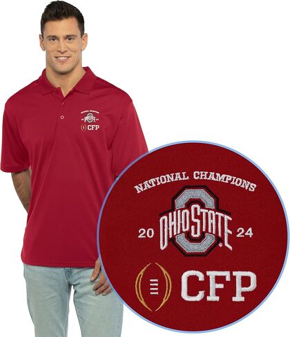 Men's 2024 Cfp National Champs Ohio State Buckeyes Polo in Saudi Arabia