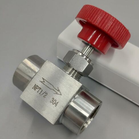 Red handle needle valve 3/8"" 1500PSI NPT Stainless steel For water oil gas in Kuwait