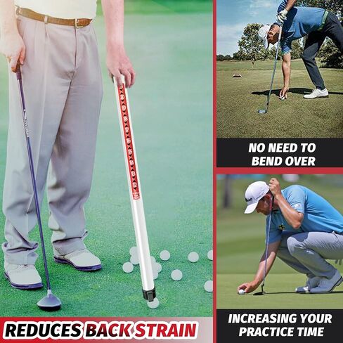 لعبة Golf Ball Retriever Professional Professional Golf Ball Ball Tube Tube Tube Retrievers Collector Practic in Kuwait