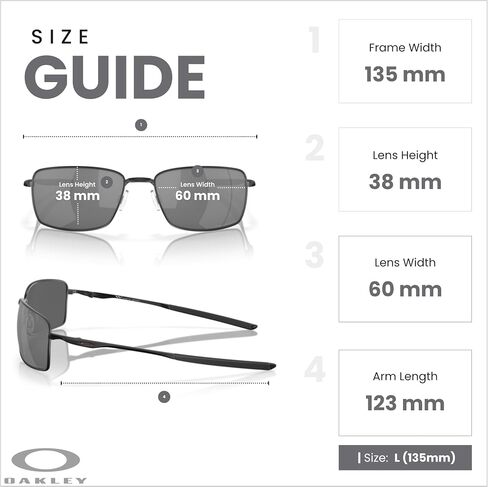 Oakley Square Wire OO4075 407514 60MM Tungsten/Prizm Tungsten Polarized Rectangular Sunglasses for Men + BUNDLE Accessory Leash Kit+ BUNDLE with Designer iWear Eyewear Kit in Saudi Arabia