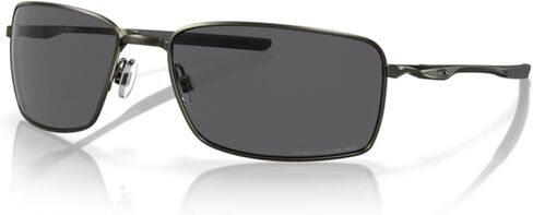 Oakley Square Wire OO4075 407514 60MM Tungsten/Prizm Tungsten Polarized Rectangular Sunglasses for Men + BUNDLE Accessory Leash Kit+ BUNDLE with Designer iWear Eyewear Kit in Saudi Arabia