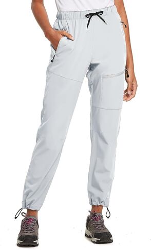 baleaf Cargo Pants for Women Petite Joggers Lightweight Quick Dry Pant Water Resistant 27'' Travel Workout Athletic Trip Caramel XL in Saudi Arabia