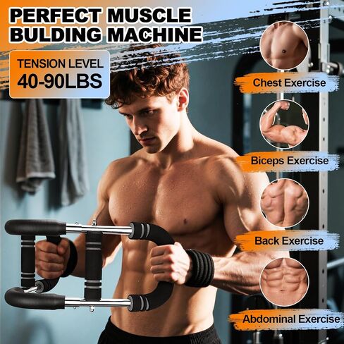 Twister Arm Trainer, 20-60lbs Adjustable Resistance Arm Trainer for Men&Women, Chest Workout Equipment Exercise Equipment for Home, Build Chest Clip Muscle Arm Strength Portable Workout Equipment in Saudi Arabia