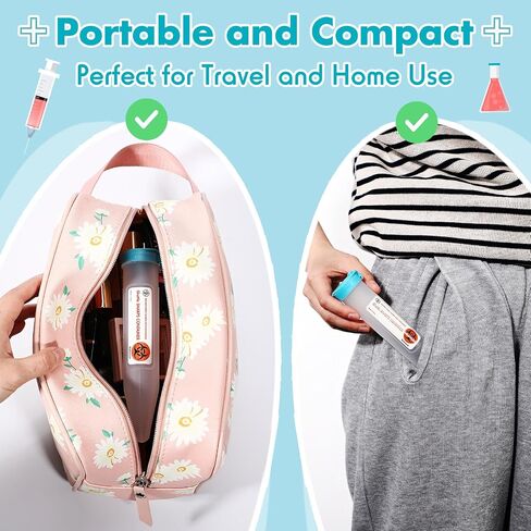 6 Count Single Use Travel Sharps Containers Transportable Small Disposal Sharps Containers with Locking Mechanism for Needles Syringes in Saudi Arabia