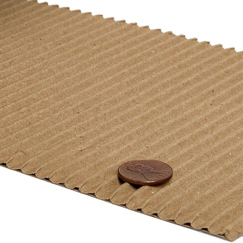 Paper Mart Corrugated Cardboard Roll, 6 Inches x 250 Linear Feet Roll, Regular “B" Flute ⅛ Inch Thick and 50/50 Basis Packing Paper Roll in Saudi Arabia