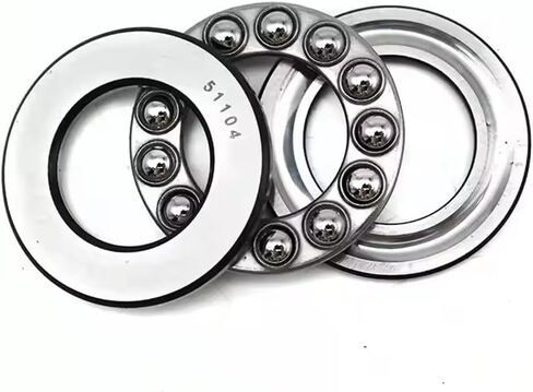 Thrust Ball Bearings, 2pcs 51102 Plane Axial Ball Bearing 3-in-1, 15mm x 28mm x 9mm Chrome Steel ABEC3 Single Row Roller in Saudi Arabia