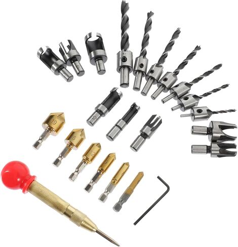 Woodworking Drill Bits Countersink Drill Bits Plug Cutter Kit Home Decor Tools in Saudi Arabia