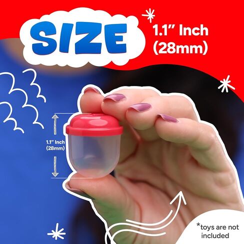 Capsule Vending Machine Translucent Acorn Capsules Empty 30 pcs 1.1 inch - Gumball Machine Capsules Refill Bulk Party Favors - Easter Basket Stuffers - DIY Craft Supplies in Saudi Arabia