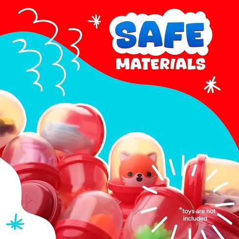 Capsule Vending Machine Translucent Acorn Capsules Empty 30 pcs 1.1 inch - Gumball Machine Capsules Refill Bulk Party Favors - Easter Basket Stuffers - DIY Craft Supplies in Saudi Arabia