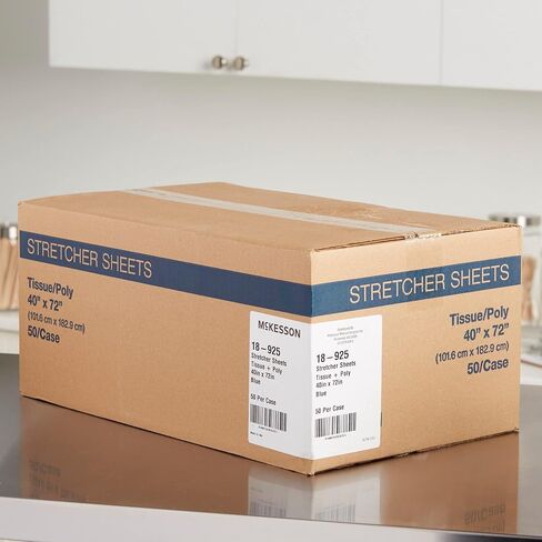 ملاءات نقالة McKesson - ثنى المعدات الطبية ، الأنسجة المقاومة للدموع/فيلم بولي - أزرق ، 72 في x 40 في ، 50 عدد in Saudi Arabia