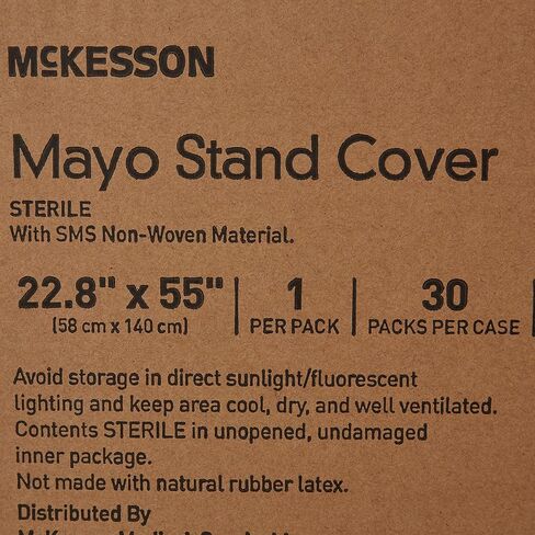 غطاء حامل McKesson Mayo ، معقم ، 22.8 في × 55.5 بوصة ، 30 عدد in Saudi Arabia