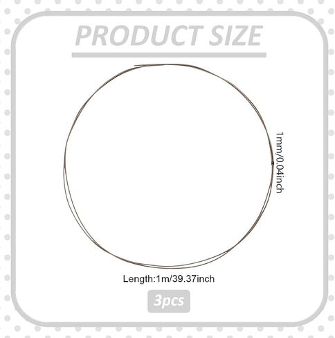WEBEEDY 9.84FT Length Tungsten Wire High Temperature Resistant Tungsten Filament Wire Firing Pottery Hanging Tools for Pottery Kiln Firing Metal Evaporation & Jewelry DIY Craft, 1mm Diameter in Saudi Arabia