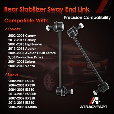 Sway Bar Front Stabilizer Bar End Link Compatible With Lexus ES300h 2013-2018,Lexus ES350 2007-2018,Avalon 2013-2018,Camry 2007-2017 K750123 2pcs in Kuwait