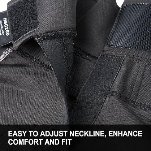 Tronx Compression Hockey Shirt مع Neckguard - الأكمام الطويلة رقبة حارس الرقبة حماية للرجال الأولاد البالغين والشباب in Saudi Arabia