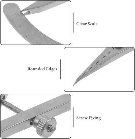 Eyelid Measurement Ruler Stainless Steel Eye Gauge for Accurate Double Eyelid Surgery Measurements Portable Eye Tool for Home Travel Use Fits Different Face Shapes in Saudi Arabia