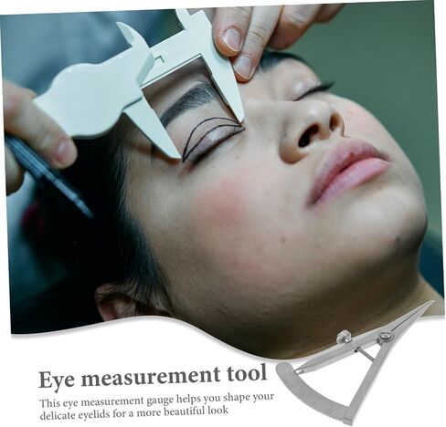 Eyelid Measurement Ruler Stainless Steel Eye Gauge for Accurate Double Eyelid Surgery Measurements Portable Eye Tool for Home Travel Use Fits Different Face Shapes in Saudi Arabia