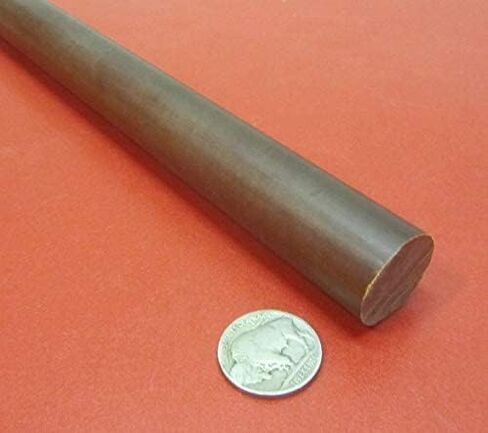 Micarta XX Paper Phenolic Round Rod 7/8" (.875") Diameter x 48" Length in Saudi Arabia