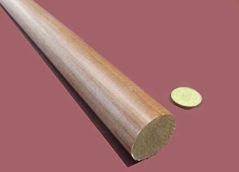 Micarta le Linen Phenolic Round Rod 1-3/8 "(1.375") قطر × 48 " in Saudi Arabia