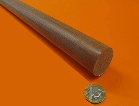 Micarta le Linen Phenolic Round Rod 1-3/8 "(1.375") قطر × 48 " in Saudi Arabia