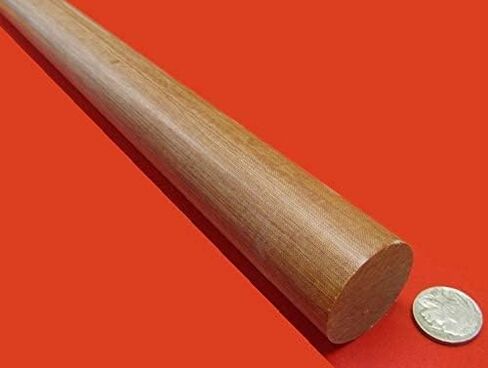 Micarta le Linen Phenolic Round Rod 1-3/8 "(1.375") قطر × 48 " in Saudi Arabia