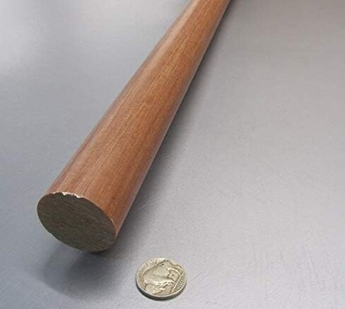 Micarta le Linen Phenolic Round Rod 1-3/8 "(1.375") قطر × 48 " in Saudi Arabia