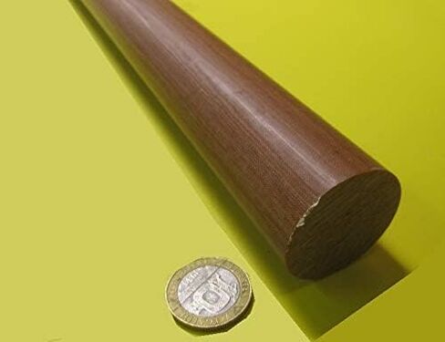 Micarta le Linen Phenolic Round Rod 1-3/8 "(1.375") قطر × 48 " in Saudi Arabia