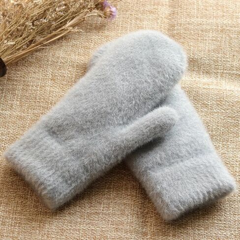 IZUS Cold-Weather Thick-Knit-Mittens for Women Winter-Spring-Warm Outdoor-Sport Acrylic-Wool Crochet-Cable-Gloves in Saudi Arabia