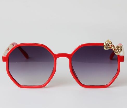Bow Sunglass girls,Stylish Shades Bow Ribbon Sunglasses for Girls kids, Secure Fit, Polarized UV Protection Pink Grey in Saudi Arabia