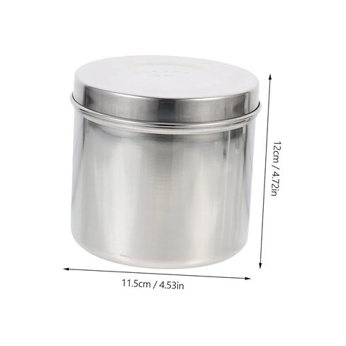 1Pc Stainless Steel Dressing Storage Jar Unguent Container for Gauze Balls Easy to Clean for Medical Use in Saudi Arabia
