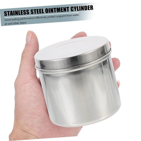 1Pc Stainless Steel Dressing Storage Jar Unguent Container for Gauze Balls Easy to Clean for Medical Use in Saudi Arabia