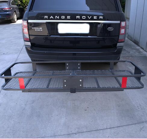 Folding Trailer Hitch Mount Cargo Carrier 60" 20" 6",500LBS Luggage Rack Basket Car Storage,58" 19" 24" Waterproof Bag,500LBS Anti-Rust Luggage2 Receiver,Trailer Hitch Mount for RVs, Pickups, Trucks in Kuwait