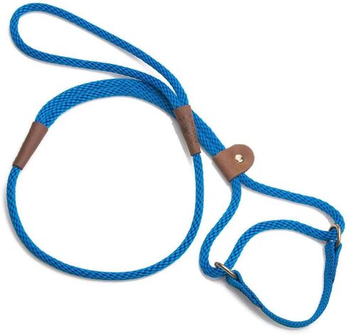 Mendota Pet Dog Walker ، Martingale Style Leash - Combo Leash & Term ، مصنوع في الولايات المتحدة الأمريكية - أسود ، 3/8 في × 6 أقدام - للسلالات الصغيرة/المتوسطة in Kuwait