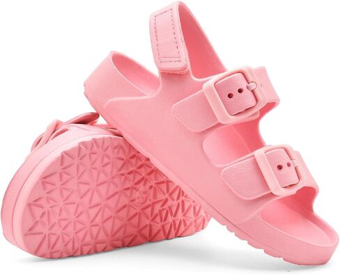 Toddler Unisex Adjustable Buckle Sandals – Comfortable Open Toe Beach & Pool Shoes for Boys & Girls with Back Strap in Saudi Arabia