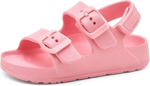 Toddler Unisex Adjustable Buckle Sandals – Comfortable Open Toe Beach & Pool Shoes for Boys & Girls with Back Strap in Saudi Arabia