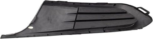 TRQ Right Outer Fog Light Hole Cover Black Passenger Side Compatible with 2015-2017 Volkswagen GTI VW1039138 in Saudi Arabia