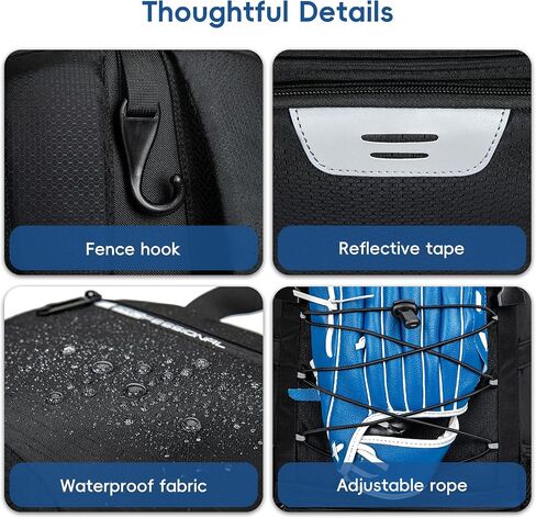 Baseball Bag for Youth and Adult, Softball Backpack 40L Large Capacity, Bat Backpack with Shoes Compartment and Hidden Helmet Holder in Saudi Arabia