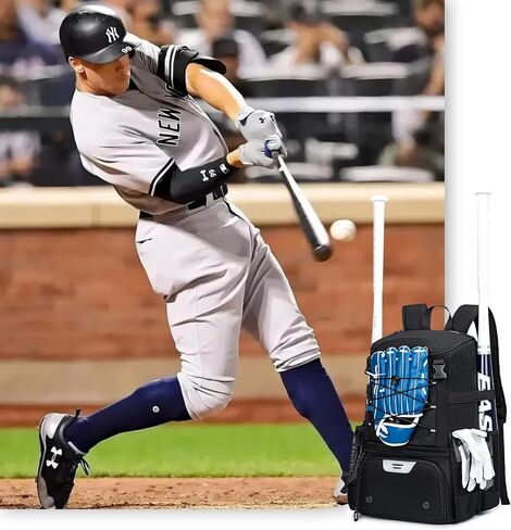 Baseball Bag for Youth and Adult, Softball Backpack 40L Large Capacity, Bat Backpack with Shoes Compartment and Hidden Helmet Holder in Saudi Arabia