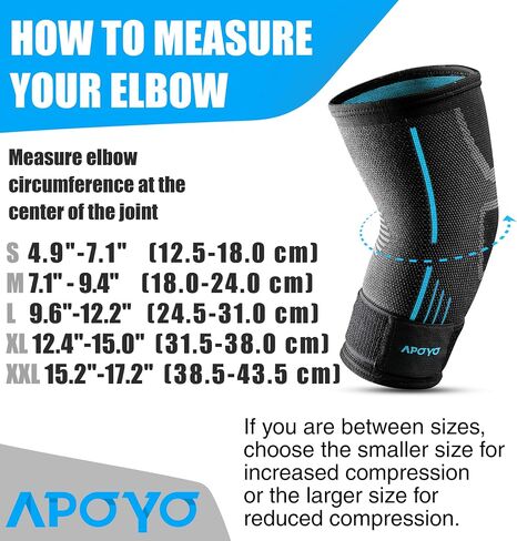 APOYO Tennis Elbow Brace for Women & Men, Workout and Everyday Use (Large) in Kuwait