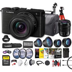 Panasonic Lumix S9 Full Frame Mirrorless Camera with 18-40mm f/4.5-6.3 Lens, Compact, Lightweight (Orange) (DC-S9ND) + Panasonic 20-60mm Lens + 64GB Memory Card + Telephoto Lens + More in Kuwait