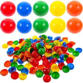 Mikikit 100pcs Hollow Bingo Balls: Openable Raffle Balls مع عدم وجود رقم - Party Game Props لآلات البيع in Kuwait