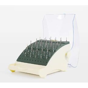 142 Hole Dental Large Bur Block w/Lid Autoclavable Dental Professional Bur Station Durable Dental Drill Organizer in Kuwait