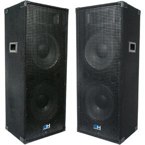 Grindhouse Speakers - GH215L-Pair - Pair of Passive Dual 15 Inch 2-Way PA/DJ Loudspeaker Cabinet - 1450 Watt each Full Range PA/DJ Band Live Sound Speaker in Kuwait