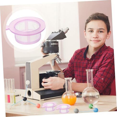 AmoSfun 2PCS مصافي خلايا يمكن التخلص منها متاح مرشحات لتصميم لتوفير الجهد لاستخدام المختبر مع إطار خفيف للتهوية محسّن لترشيح الخلية in Saudi Arabia