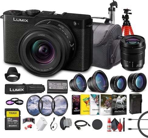Panasonic Lumix S9 كاميرا كاملة الإطار بدون مرآة مع 18-40 مم f/4.5-6.3 عدسة ، مضغوطة ، خفيفة الوزن (برتقالي) (DC-S9ND) + عدسة باناسونيك 20-60 مم + بطاقة ذاكرة 64 جيجابايت + in Saudi Arabia