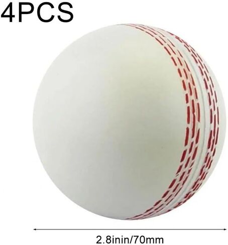 Cricket Balls for Training, Coaching, 4 Pcs Soft Cricket Ball with Hand Stitched Seam Practice & Excellent Bounce Skills for All Age in Saudi Arabia