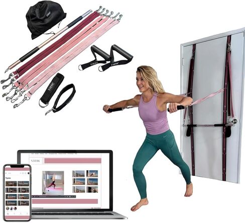 STAERK Pilates Suspension Training System - Premium Resistance Training Kit - At-Home Pilates for Strength & Flexibility - Resistance Bands Set for Home Gym, Travel, and Outdoors in Saudi Arabia